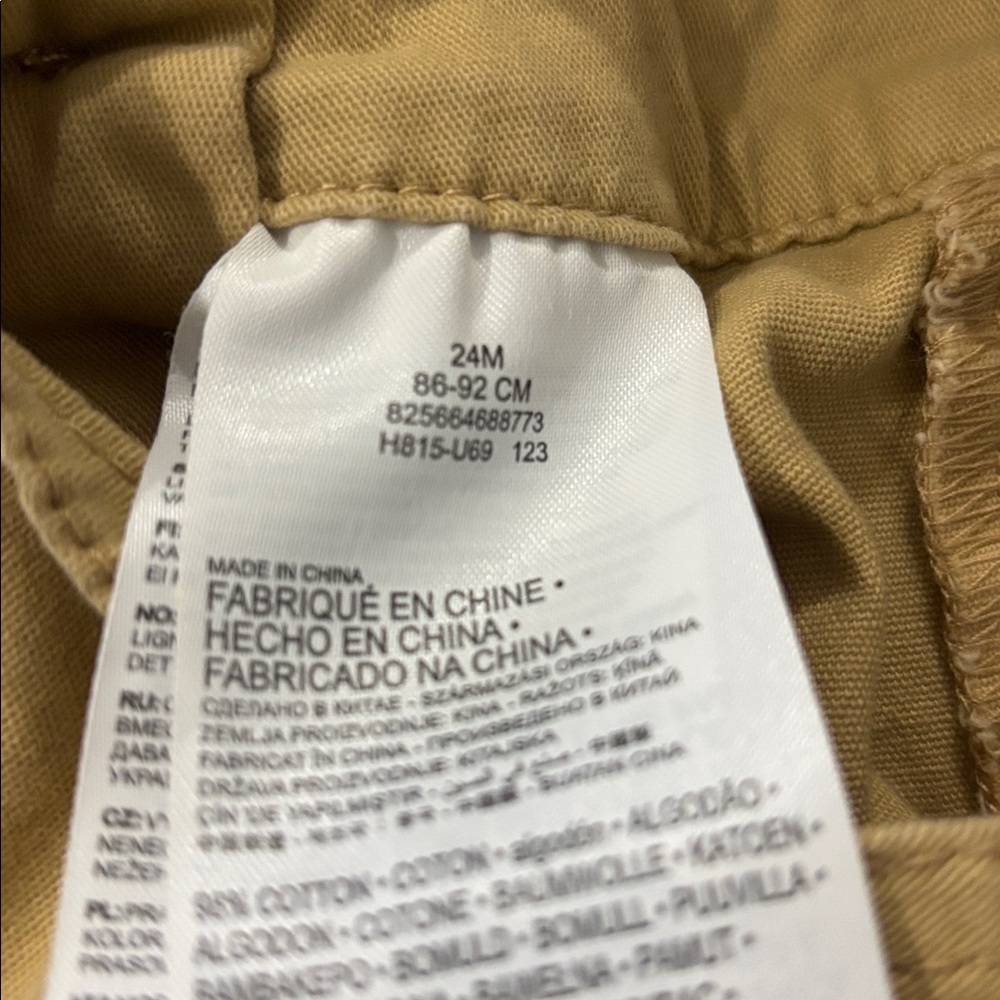 Levi’s Kids Tan Shorts Overalls Size 24m - Picture 11 of 15